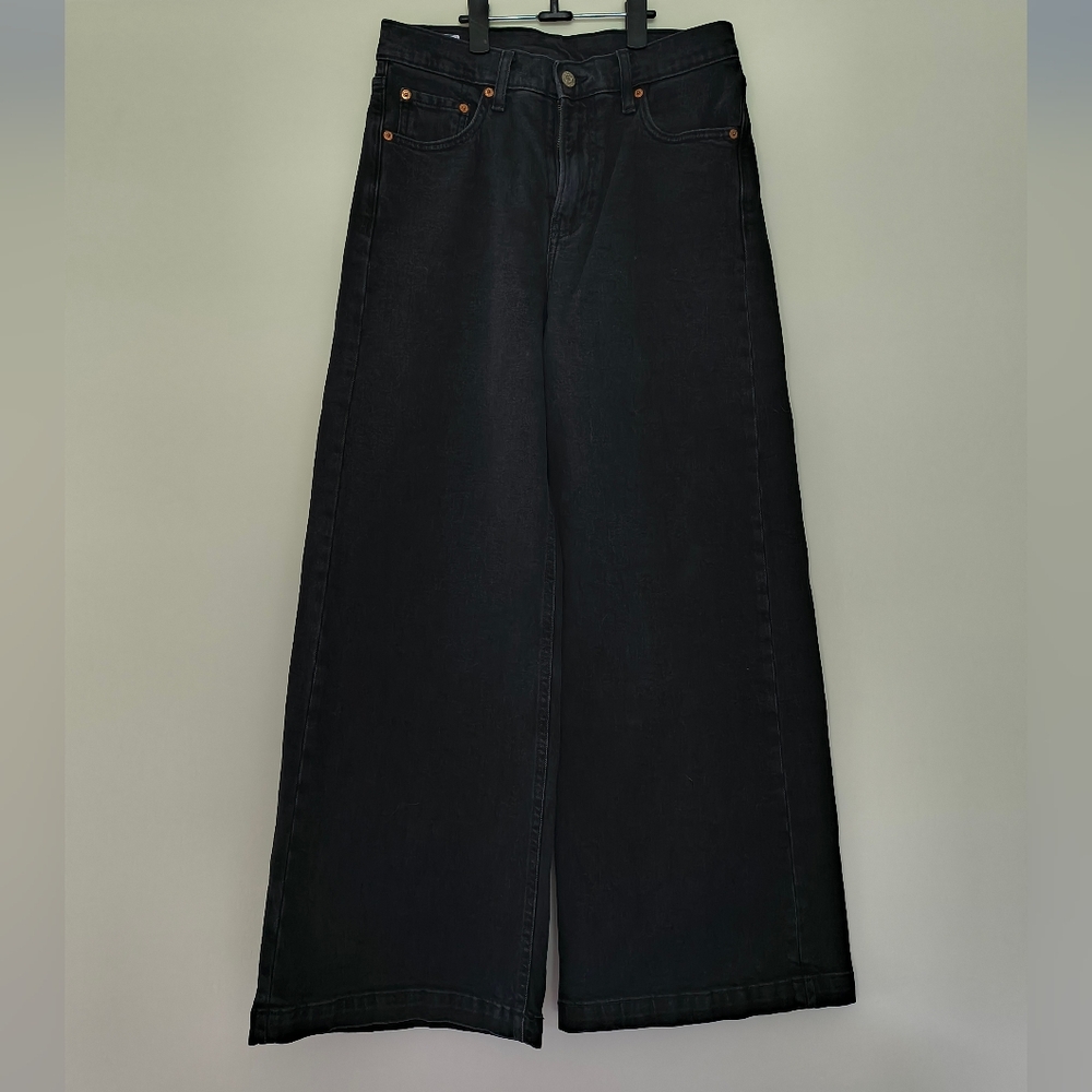 GAP Women's Black Wide-Leg Jeans